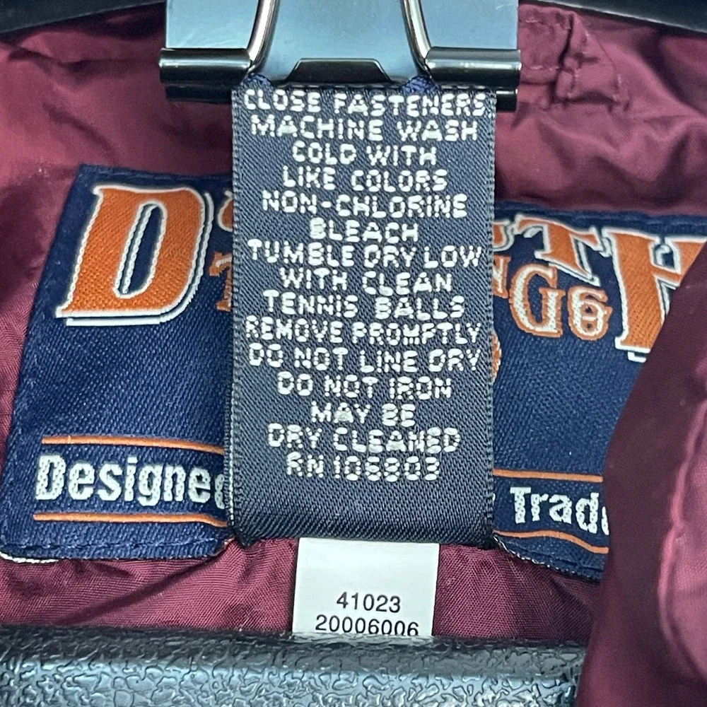 Duluth Trading Co Goose Down Puffer Vest Mens Large Maroon Burgundy 41023 - Picture 6 of 9